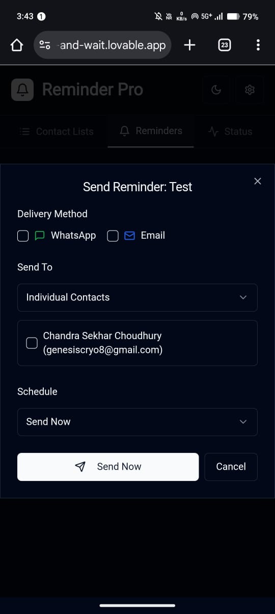Event Reminder Bot Event Reminder Bot