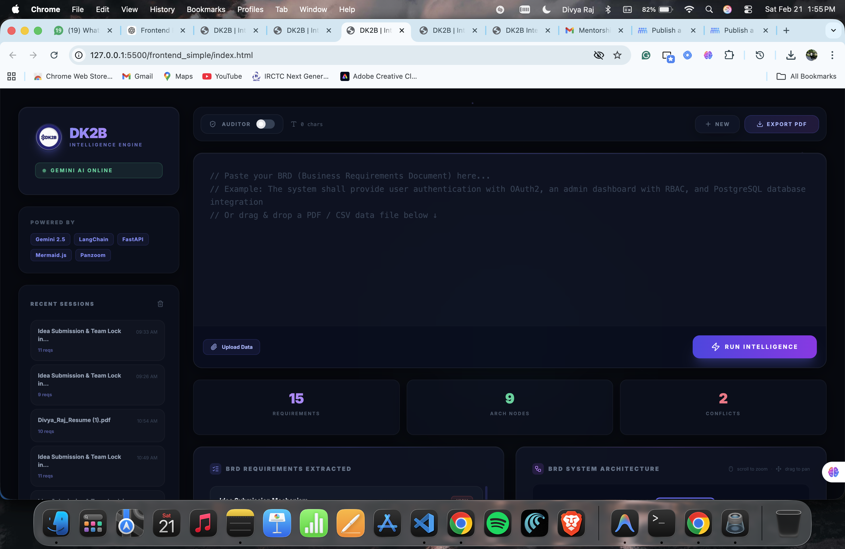 DK2B – Data to Business Requirements