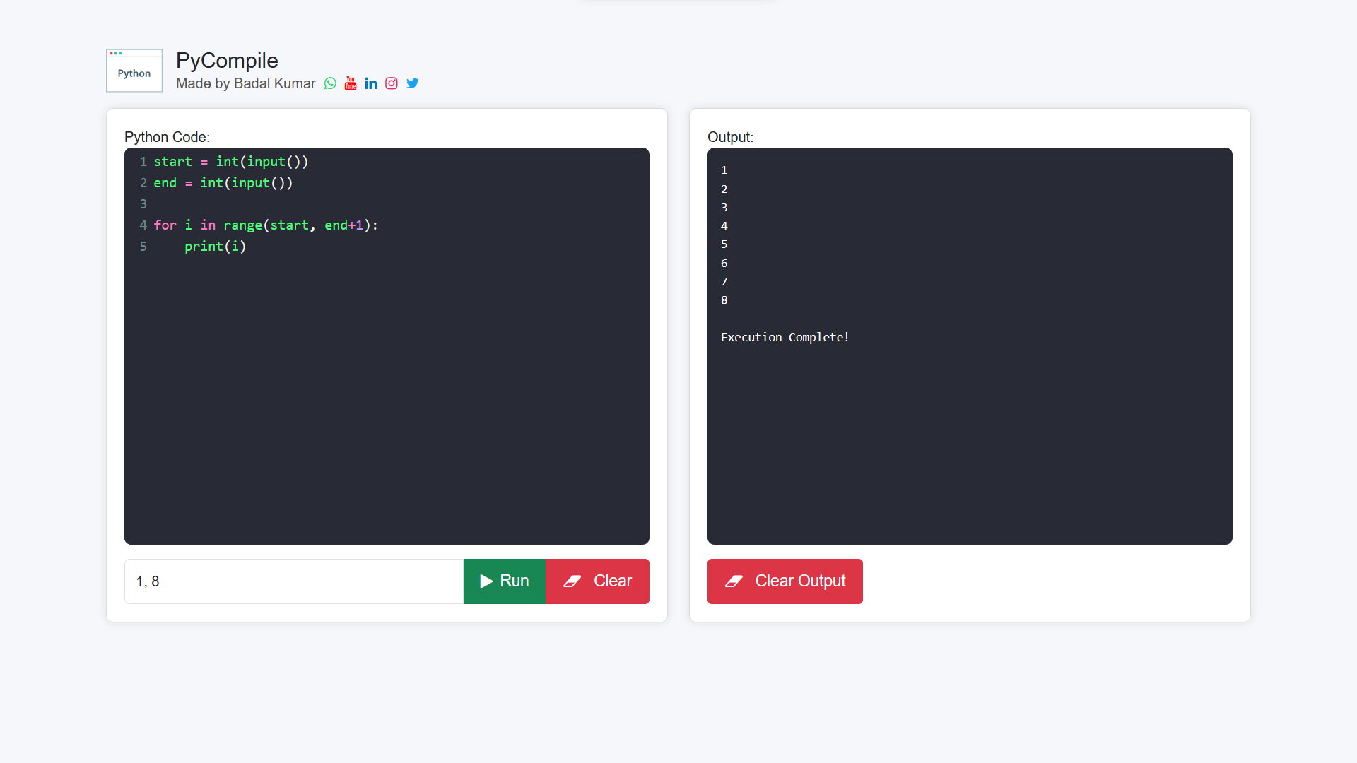 Python Compiler