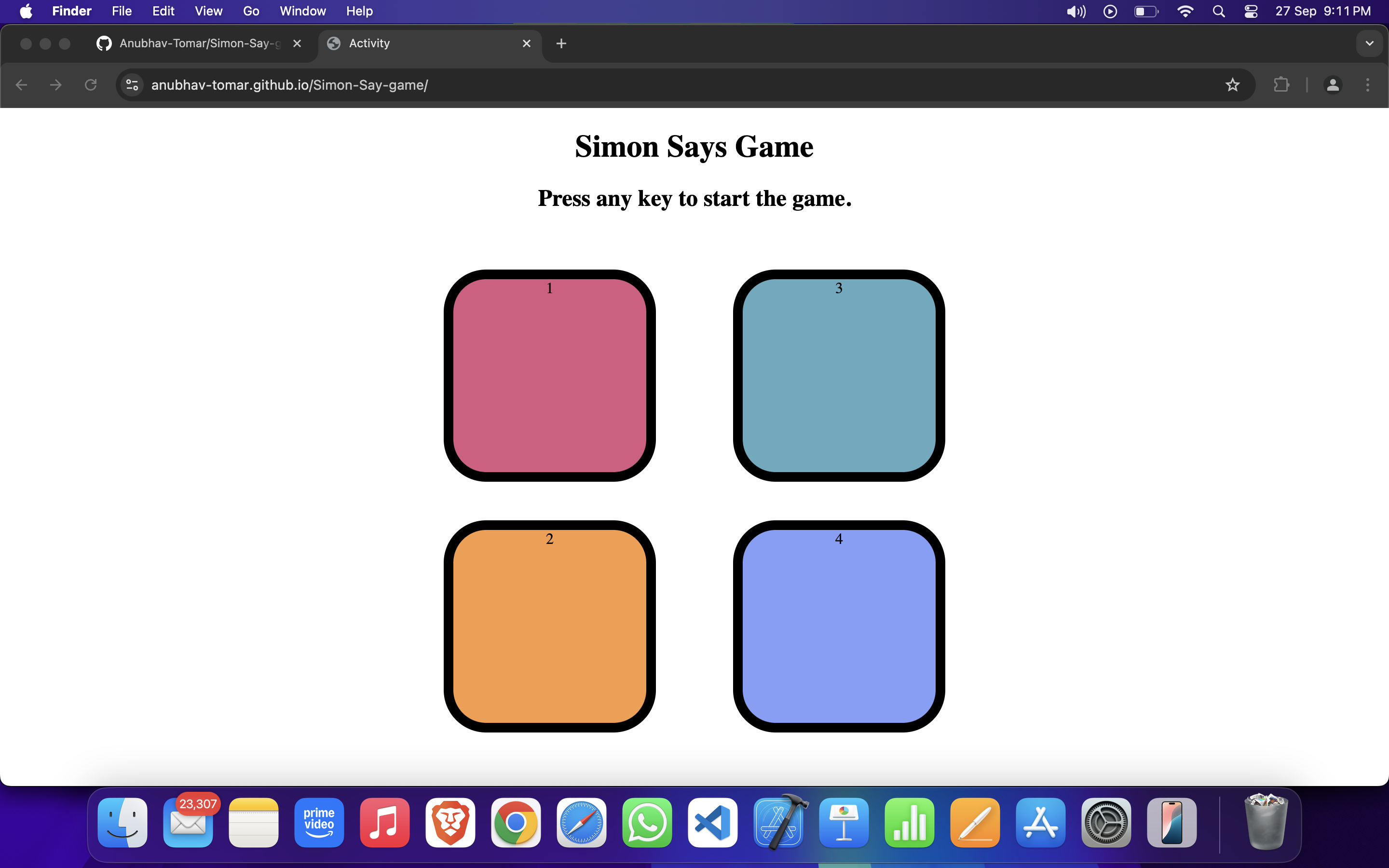 Simon Says Game