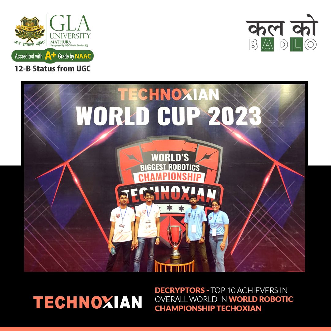 GLA University on LinkedIn: #techoxian #glauniversity #gladiators #decryptorsrock #techoxianchamps…