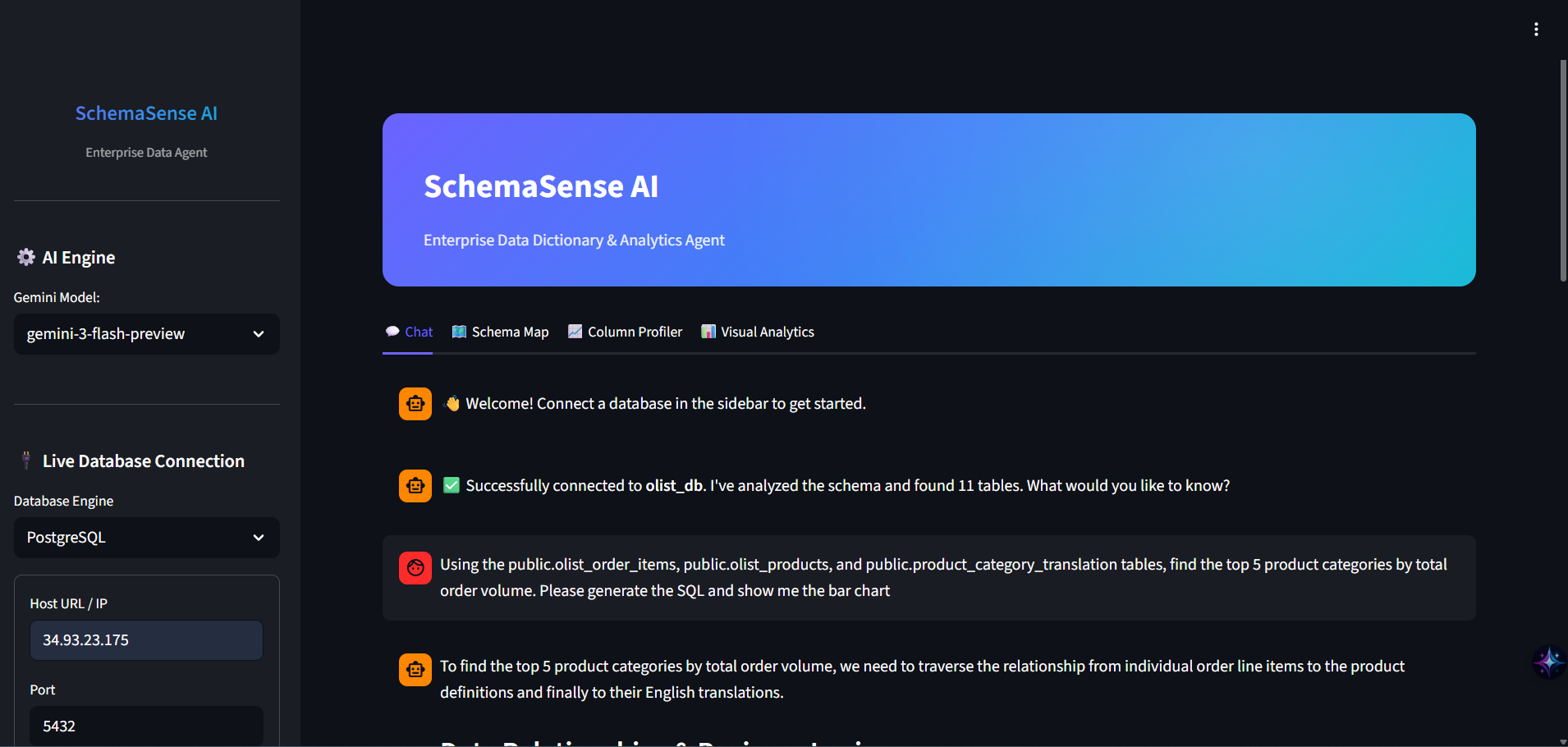 SchemaSense AI The Intelligent Enterprise Data Steward