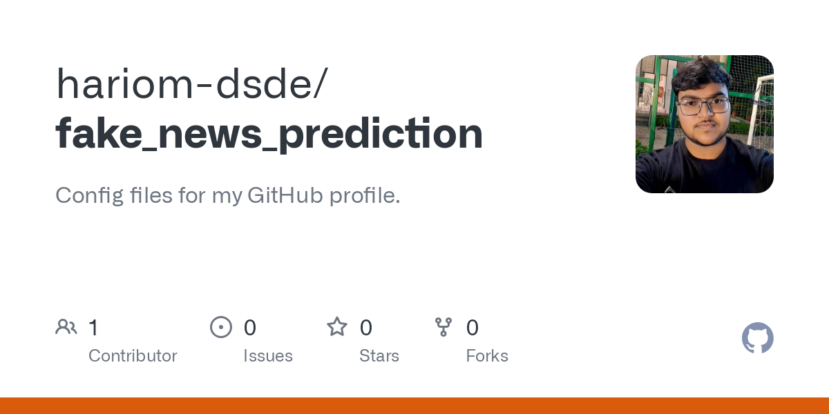 GitHub - hariom-dsde/fake_news_prediction.