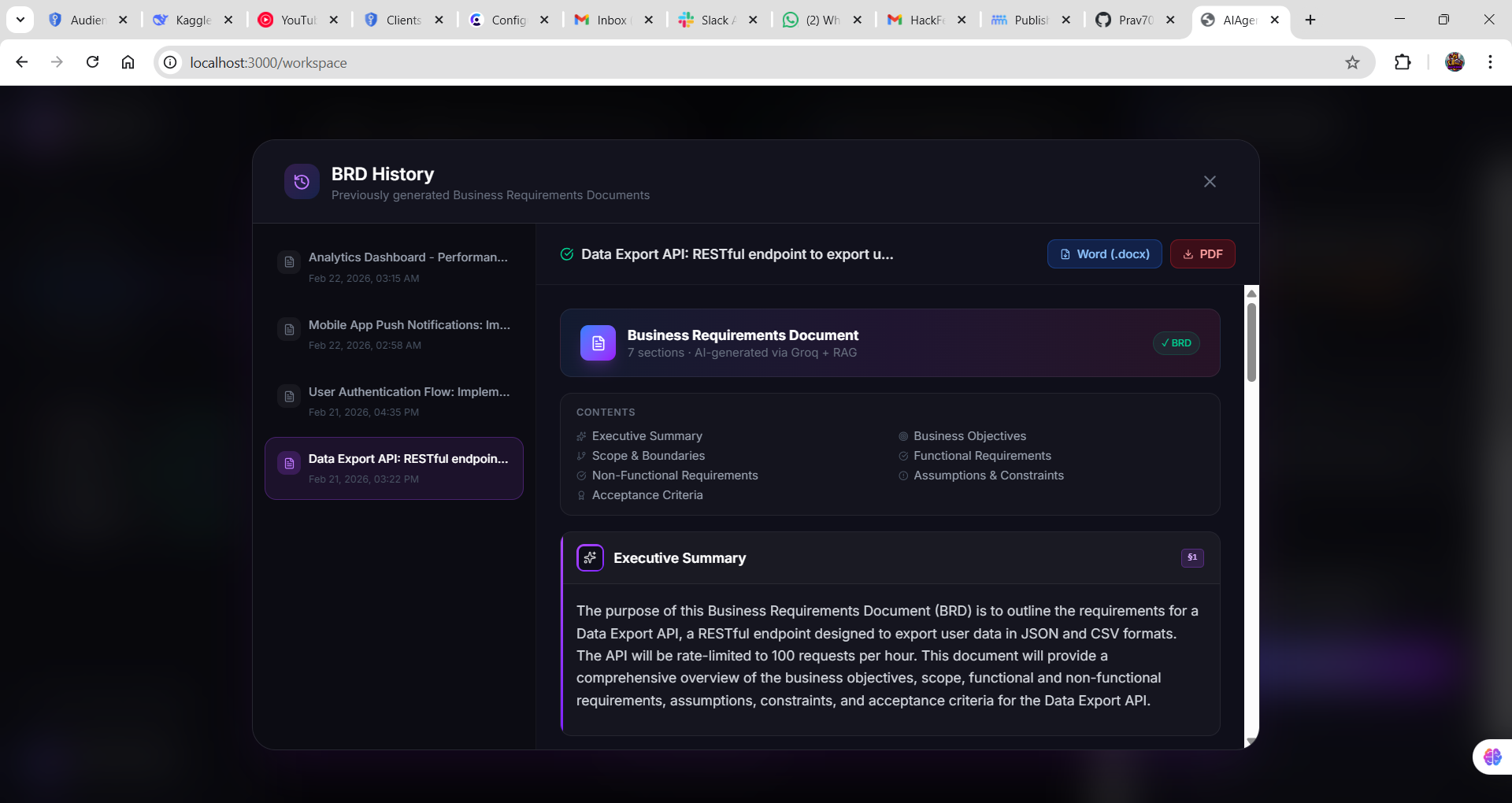 AIAgentX - Business Required Document AI Agent