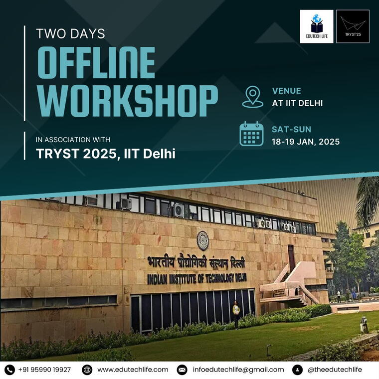 Tryst-IIT Delhi 2025 Edutech Workshop