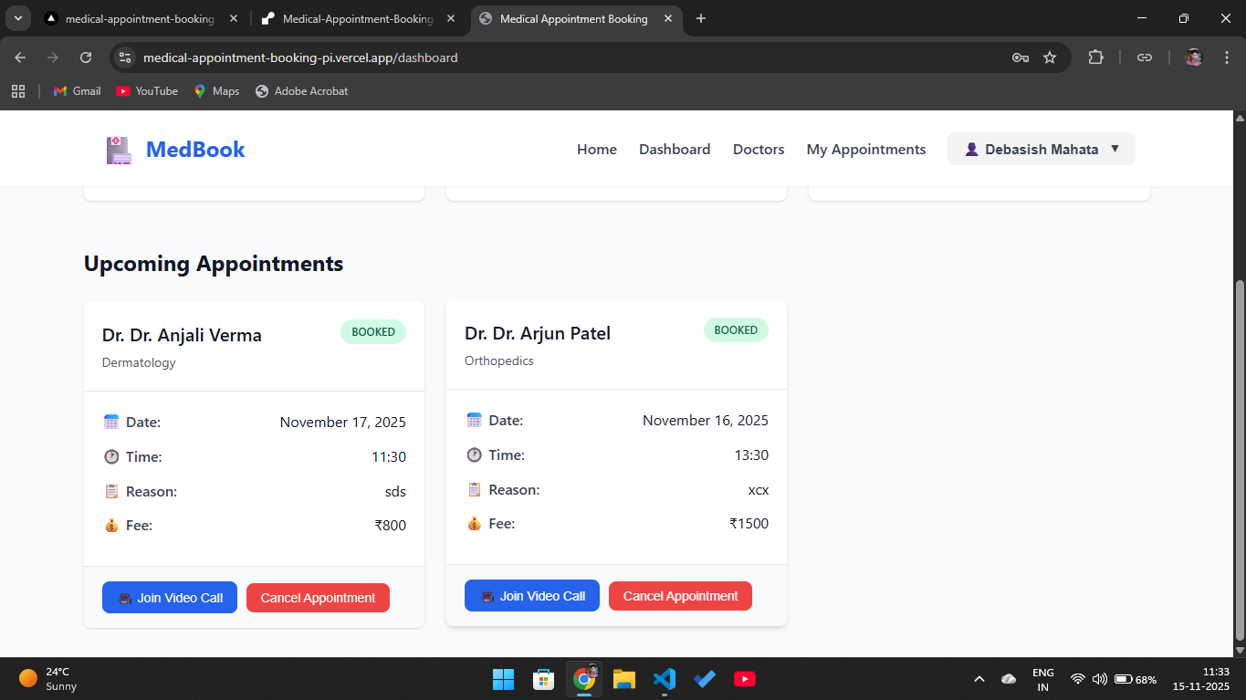 Medical Appointment Booking