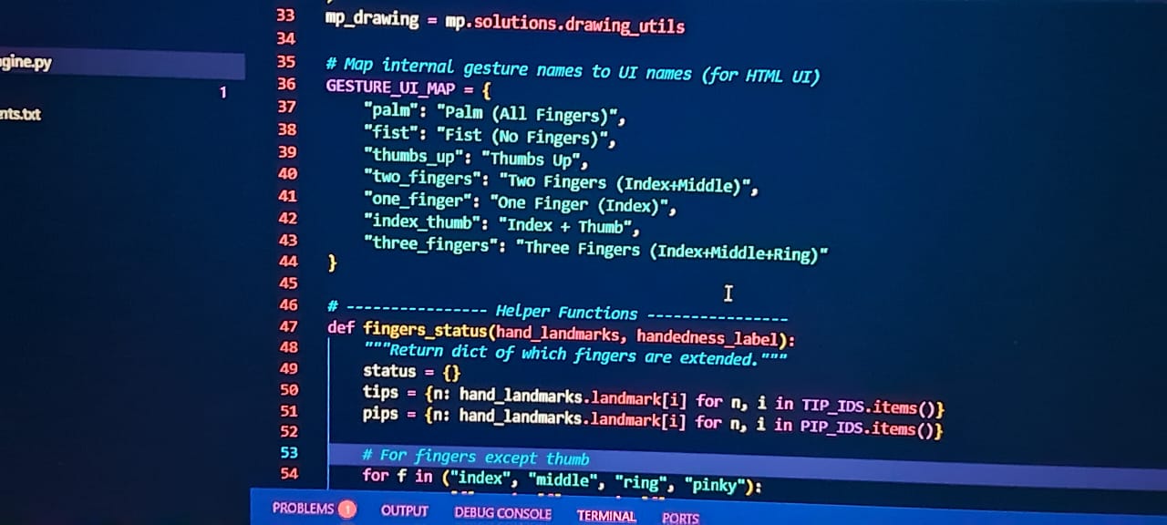 Touchless Computer Control for Hospitals/Factories