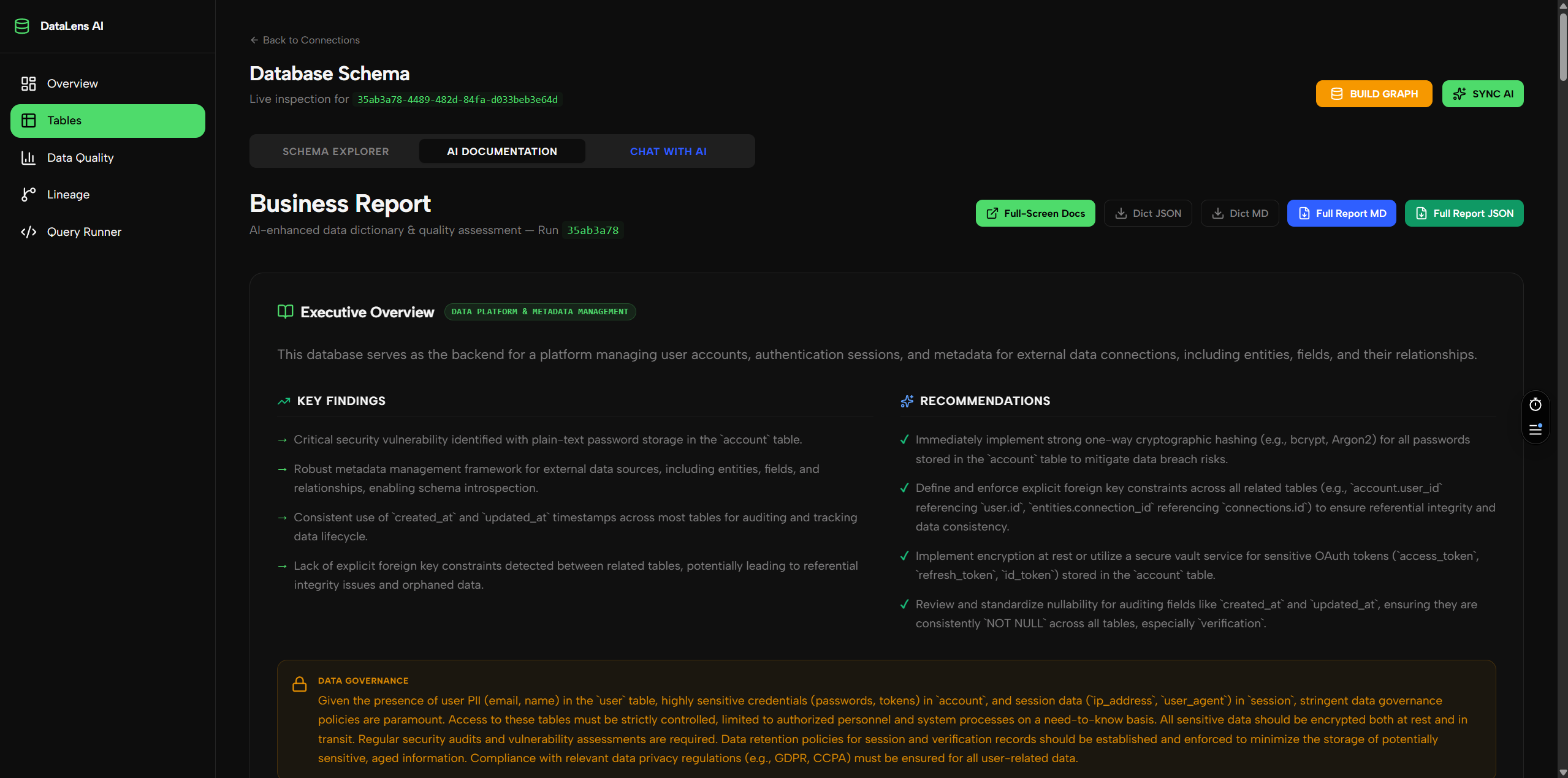 DataLensAI — Understand your data instantly with agentic, deterministic intelligence.