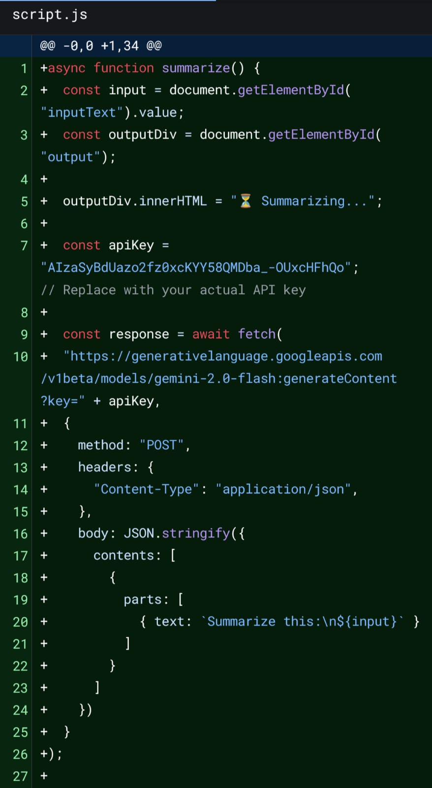 notes summarizer