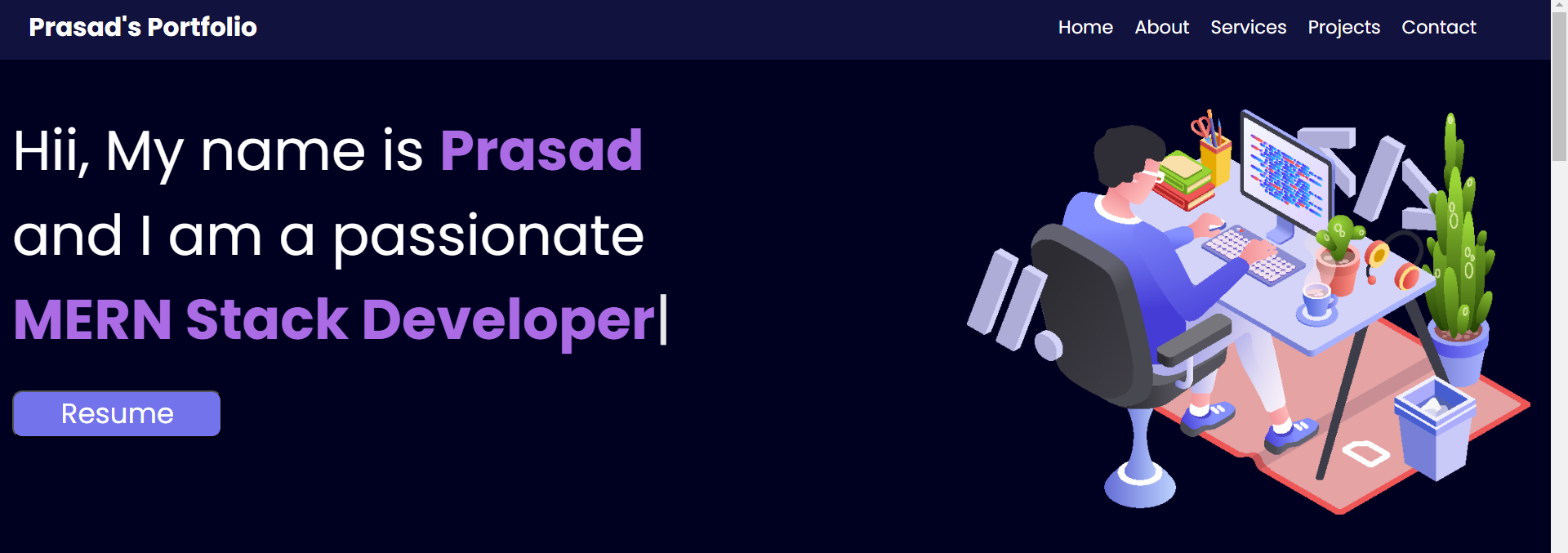 Developer Portfolio Developer Portfolio