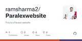 GitHub - ramsharma2/Paralexwebsite: This is a Paralex website.