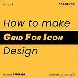 how to set grid for icon design