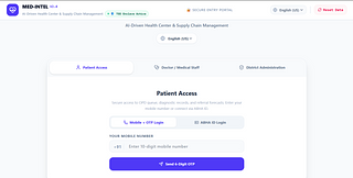 Med-Intel : AI-Powered National Health Intelligence & Rural OPD Management System