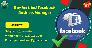 Verified Facebook Business Manager — BM1, BM5, No Limit