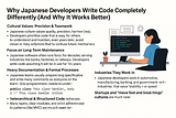 🌐Why Japanese Developers Write Code Differently — and What We Can Learn From Them