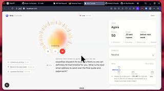 Aria: Real-Time Voice AI Sales Agent Aria: Real-Time Voice AI Sales Agent
