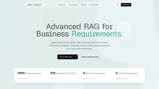 BRD Agent — Enterprise-Grade, Fully Local AI for Secure Requirements Engineering BRD Agent — Enterprise-Grade, Fully Local AI for Secure Requirements Engineering