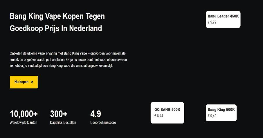 Bang King vape kopen Bang King vape kopen