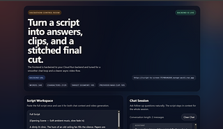 script to 2 min video 