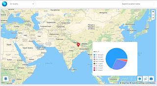 Earth - Air Quality and Weather Visualization Web App