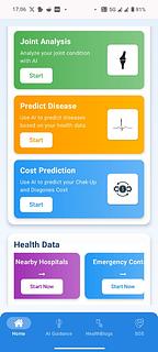 Sehat Saathi - AI app for joint analysis, disease prediction, cost insights & instant guidance