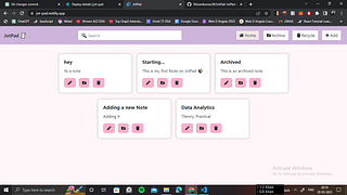 JotPad - Notes Webapp