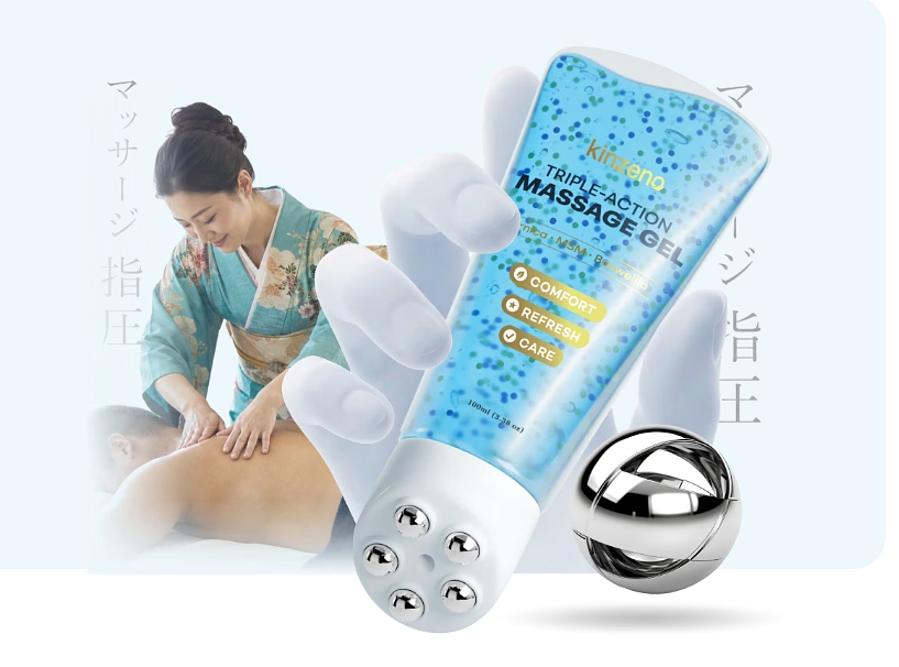 Kinzeno™ Magnetic Gel Roller for Fast Natural Pain Relief