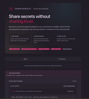 Share your environments securely using envault. 