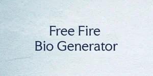 Free Fire Bio Generator