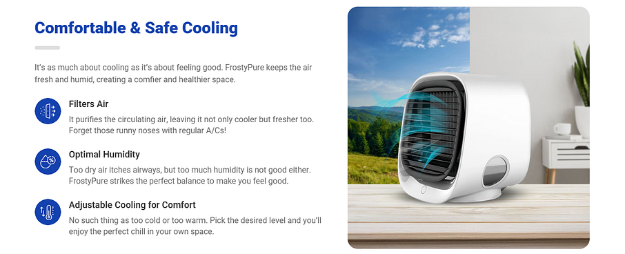 FrostyPure Mini Portable Cooler [US,UK,AU,CA]