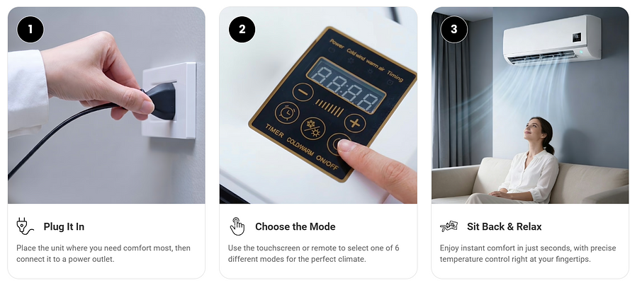 BlizzAir Portable AC: Beat the Summer Heat with Rapid Cooling Technology