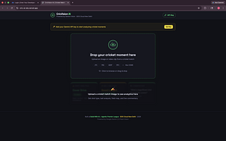 CricVision AI — Cricket Match Analytics powered by Gemini Vision
