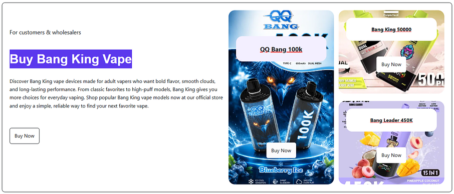 Buy Bang King Vape Buy Bang King Vape