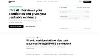 Intra AI — Adaptive AI Recruitment and Interview Platform