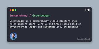 GreenLedger GreenLedger