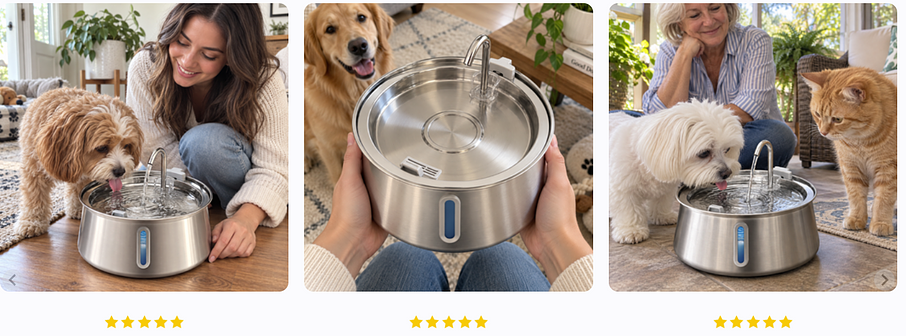 FounTail™ Fresh Water Dog Bowl Review – Triple Filtration, Battery Life & How It Works FounTail™ Fresh Water Dog Bowl Review – Triple Filtration, Battery Life & How It Works