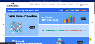 Campaigning Source : A political Promotion & Business Development Firm