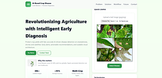 AI BASED CROP DISEASE DETECTION SYSTEM