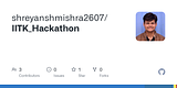 GitHub - shreyanshmishra2607/IITK_Hackathon
