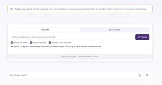 llms txt Validator
