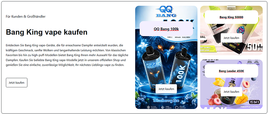 Bang King vape kaufen Bang King vape kaufen
