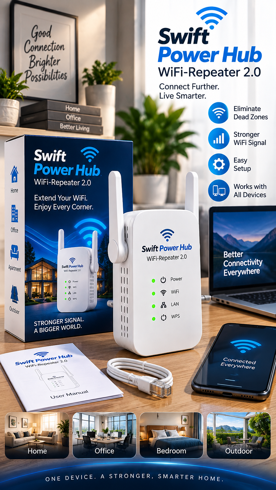 Swift Power Hub Wifi-Repeater 2.0 Swift Power Hub Wifi-Repeater 2.0