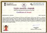 Dhruv Kumar on LinkedIn: Inspire Award 2022 😀