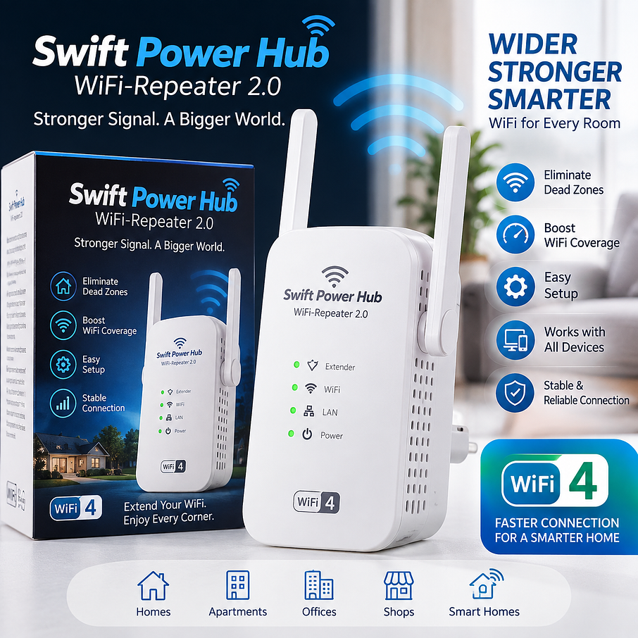 Swift Power Hub Wifi-Repeater 2.0