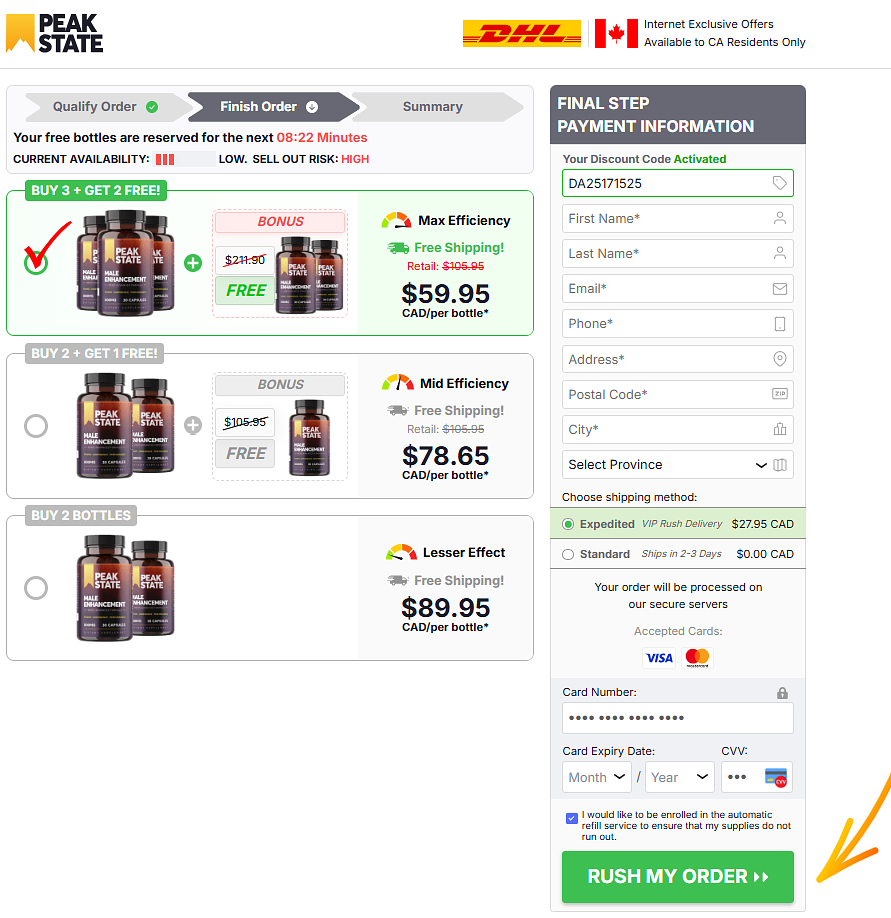 Peak State Male Enhancement Capsules NZ: Supporting Energy, Stamina & Wellness