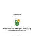 Fundamentals of digital marketing Certificate by Google