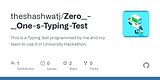 GitHub - theshashwatj/Typing-Speed-Test