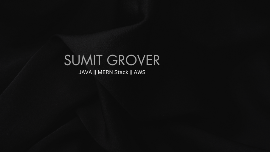 Sumit Grover