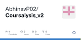 GitHub - AbhinavP02/Coursalysis_v2