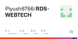 GitHub - Piyush6766/RDS-WEBTECH